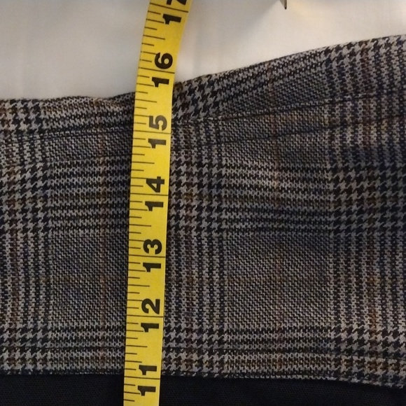 Tibi **NWT** Chester Checked Wool Corset. Size 12. - Picture 8 of 10